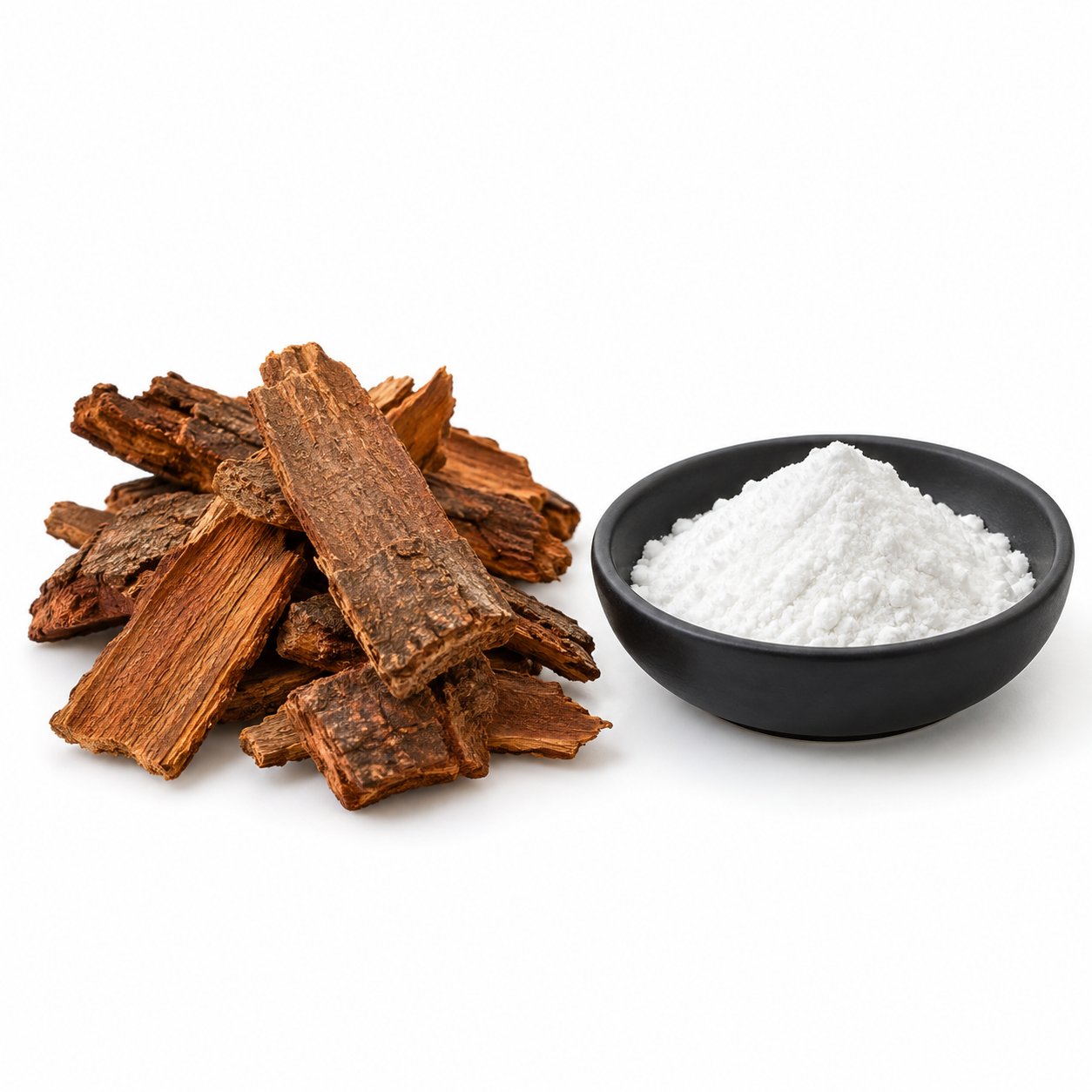 Écorce de yohimbe et poudre de L arginine